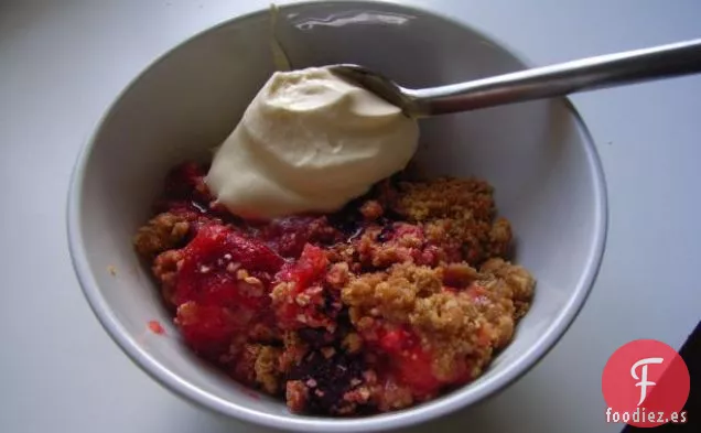 Crumble de Bayas Mixtas de Avena
