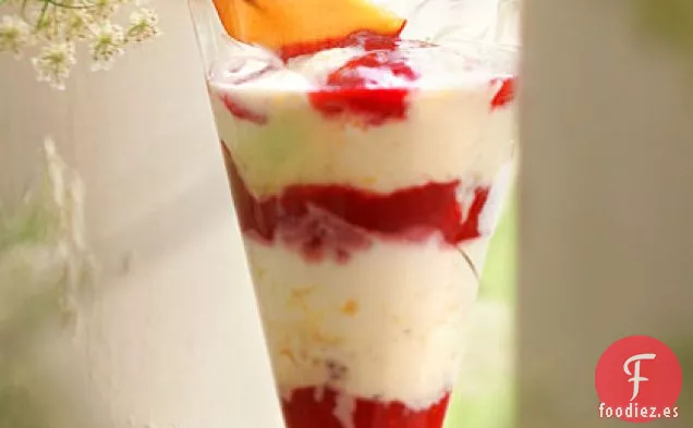 Peach Melba Parfait