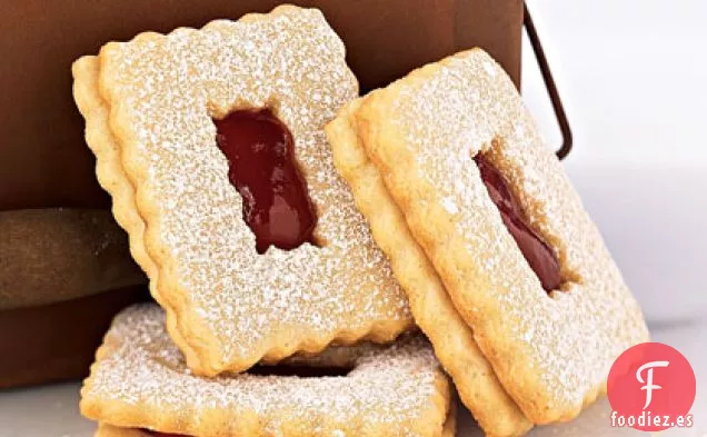 Galletas de Linzer de Frambuesa para Ventanas