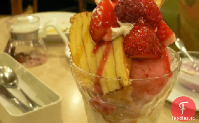 Parfait de Mora y Fresa