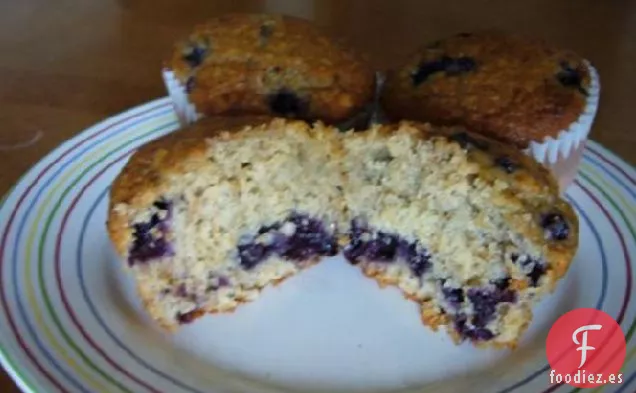 Muffins de Arándanos de Avena