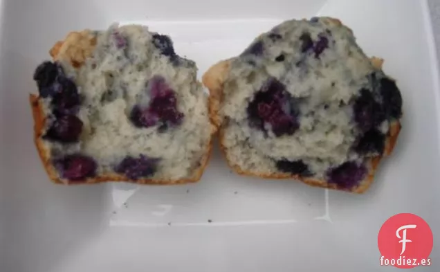 Mini Muffins rellenos de arándanos