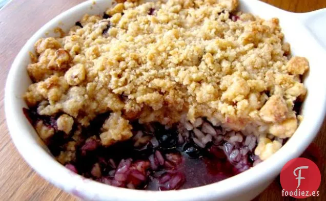 Harina de Avena Horneada con Arándanos