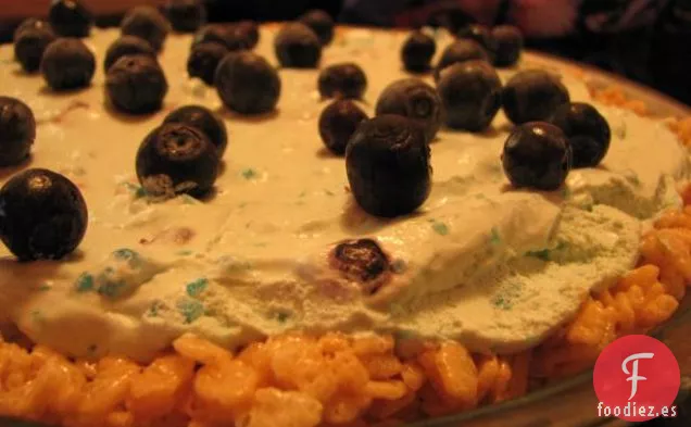 Tarta de Queso con Almendras y Arándanos