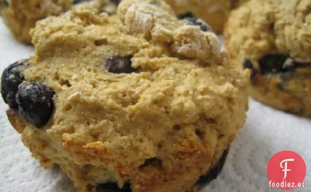 Muffins de Arándanos de Trigo Integral Sin Grasa Y Sin Azúcar