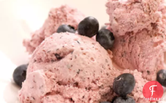 Helado de Arándanos que Revienta Azules