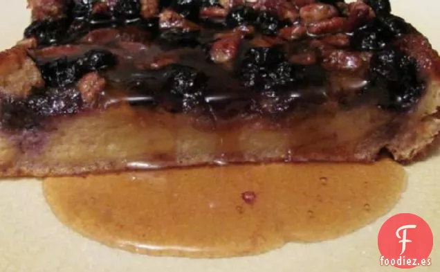 Tostada Francesa de Arándanos Durante la Noche