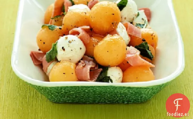 Ensalada de Melón y Boconcini con Menta