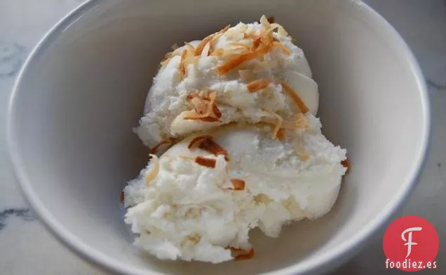 Helado de Coco Sin Huevo