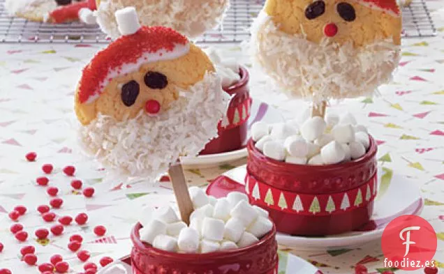 Pops de Galletas de Santa Claus