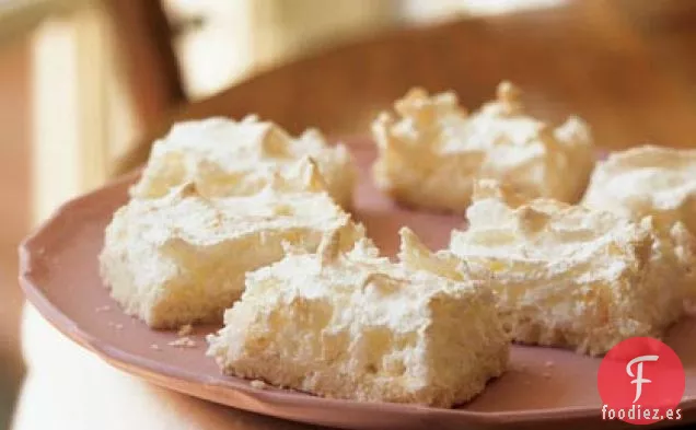 Barras de Macarrones de Coco con Aroma a Limón