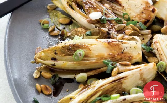 Escarolas estofadas con Ginebra y Zumo de Naranja