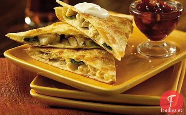 Quesadillas Jack con Salsa de Arándanos