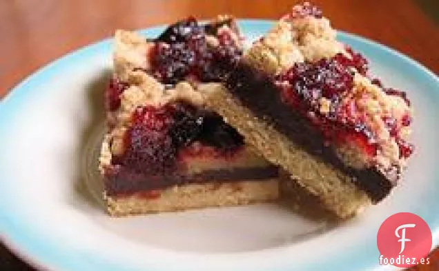 Barras de Arándanos de Chocolate (Veganas o No)