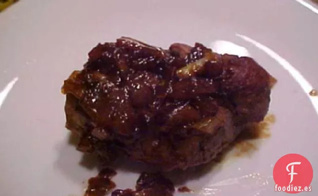 Solomillo De Cerdo Con Salsa De Granada De Arándano