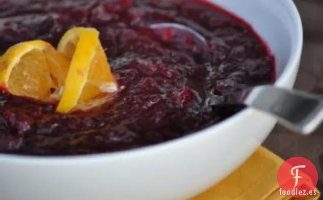 Salsa de Arándanos de Acción de Gracias sin Azúcar