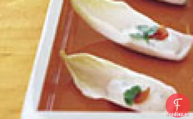 Cucharas de Escarola con Queso de Cabra con Hierbas y Limón