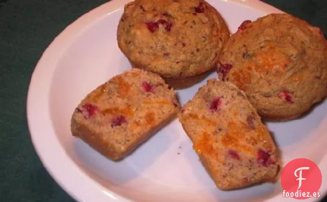 Muffins de Naranja y Arándano de Trigo Integral