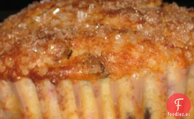 Muffins de Chispas de Chocolate con Arándanos al Estilo de Panadería