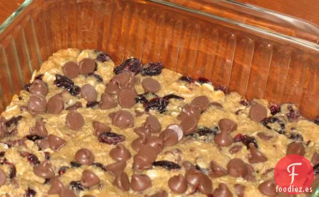 Barras de Granola con Chips de Chocolate de Arándano Rojo Bajo en Grasa