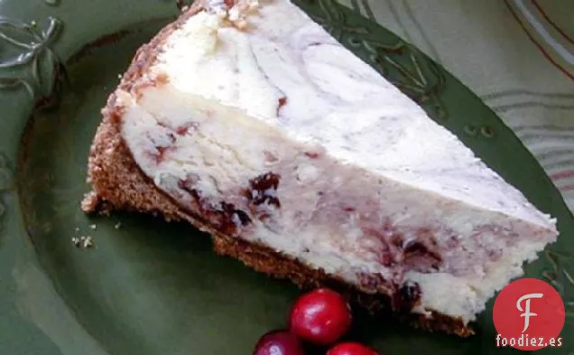 Tarta de Queso de Arándanos Arremolinados