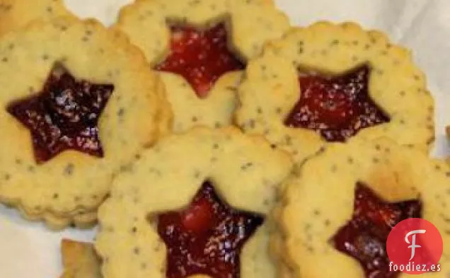 Galletas de Sándwich de Semillas de Amapola de Limón