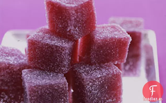 Gelatinas de Frutas de Pera y Arándano