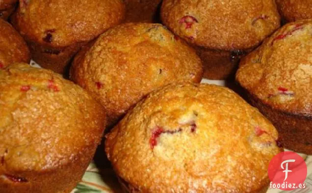 Deliciosos Muffins de arándano (bajos en grasa) 