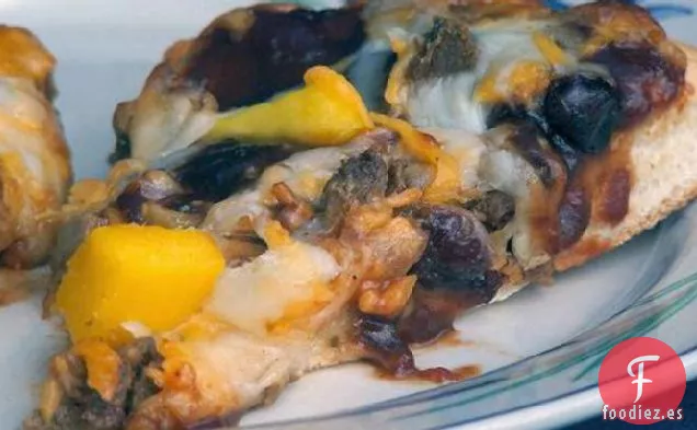 Pizza Vegetariana de Arándanos y Barbacoa