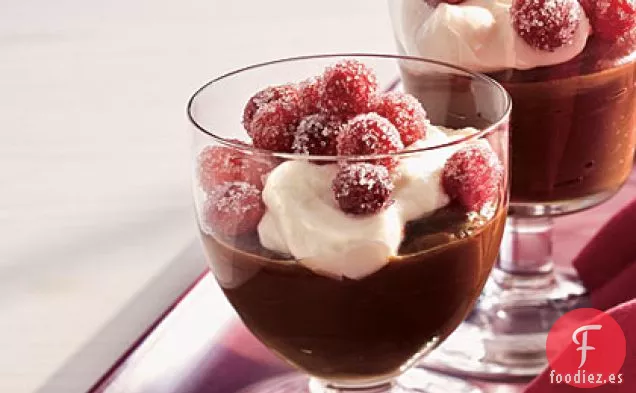 Parfaits de Chocolate y Arándanos