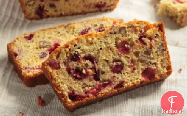 Receta Rápida de Pan de Arándano y Naranja