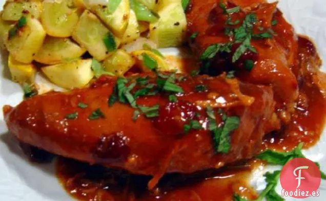 Pollo con Arándanos y Naranja