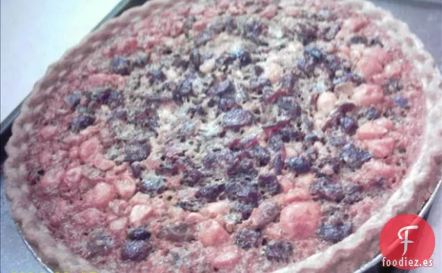 Pastel de Arándano con Melocotón Dulce y Ácido