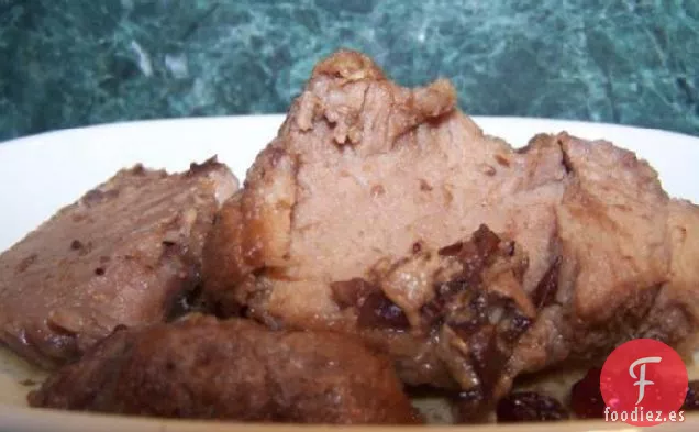Olla de Barro de Cerdo de Arándano Rojo