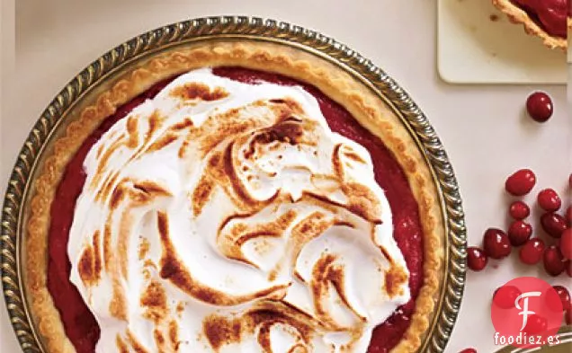 Tarta de Cuajada de Arándanos con Tapa de Merengue
