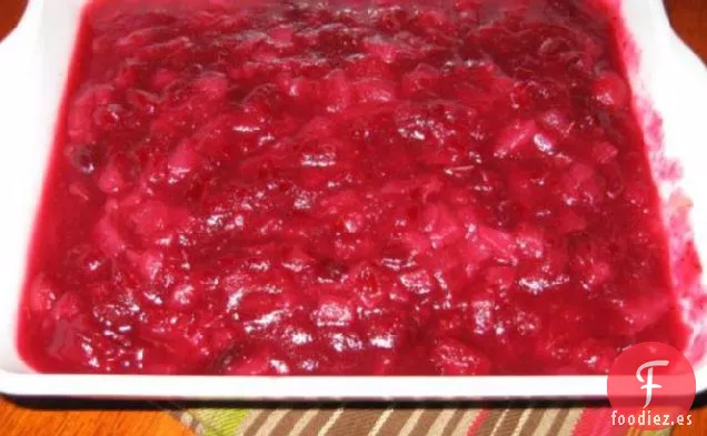 Salsa De Arándanos Con Pera