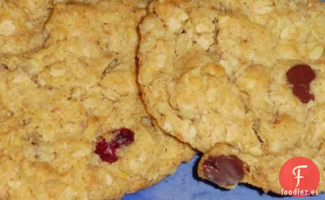 Galletas Masticables De Avena Con Arándanos Y Nueces (O Chocolate) Saludables