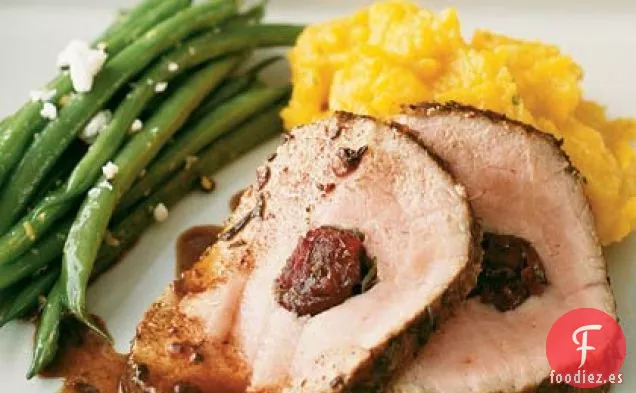 Lomo de Cerdo Relleno de Arándanos y Romero