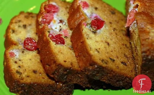 Tostada Francesa de Manzana Invertida Con Arándanos y Nueces