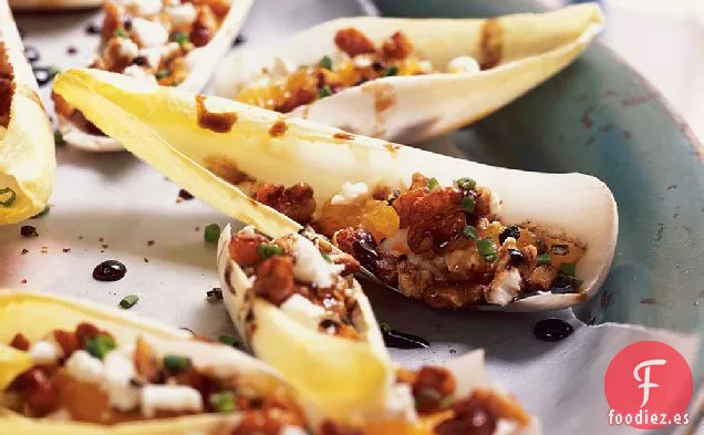 Escarola Rellena de Queso de Cabra y Nueces