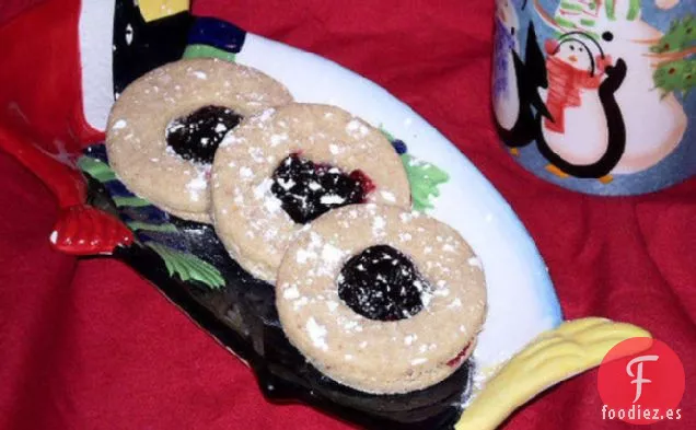 Linzer Augen (Linzer Ojos También conocidos como Tartas de Linzer o Galletas de Linzer)