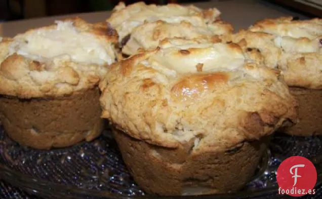 Magdalenas de Pera, Dátiles y Queso Crema