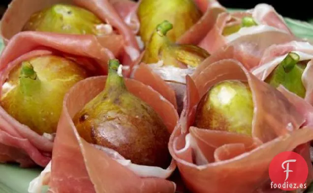 Higos Frescos Rellenos y Envueltos Con Jamón