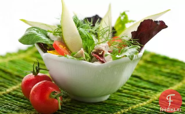 Ensalada Gourmet para Cenar con Pollo Asado o Salmón Ahumado