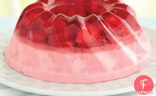 Postre de Mousse de Fresa