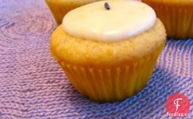 Cupcakes De Limón y Lavanda (Con Glaseado)