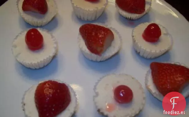 Mini Bocados de Pastel de Queso - Sin hornear