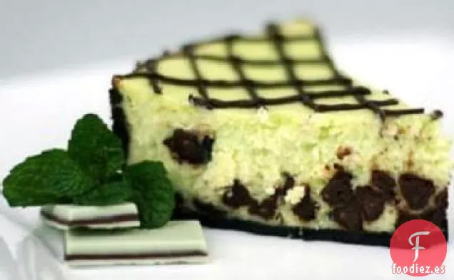 Tarta de Queso con Chocolate y Menta