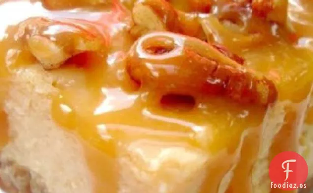 Tarta de Queso de Pacanas con Caramelo