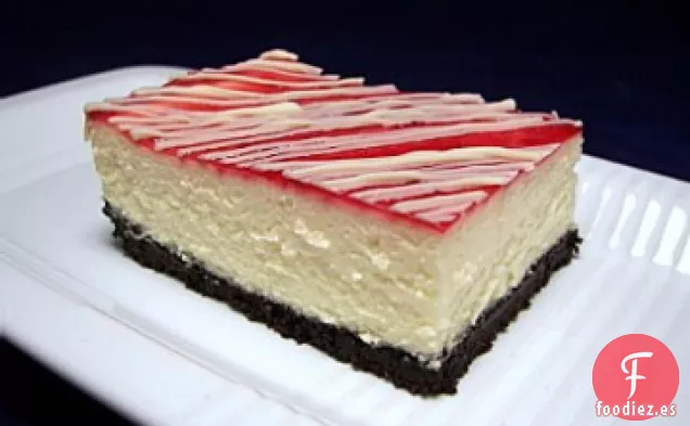 Barras de Tarta de Queso de Menta